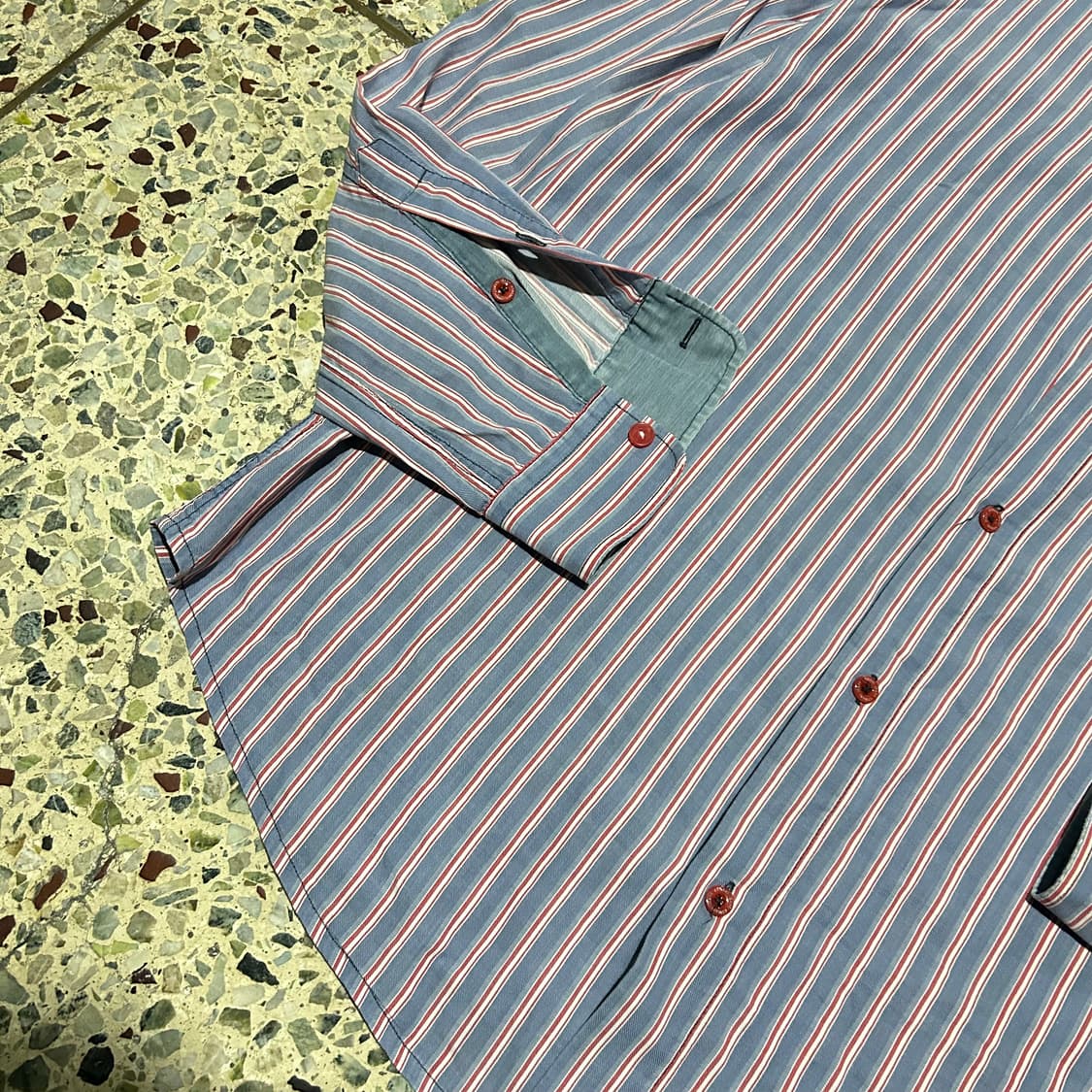 아르마니 진스(Armani Jeans) 빈티지 스트라이프 셔츠 상품이미지3