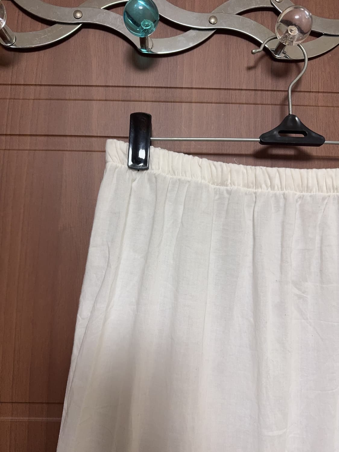 모리걸 하구미 아오이유우 빈티지 화이트 레이스 펀칭 롱 스커트 블라우스 상품이미지7