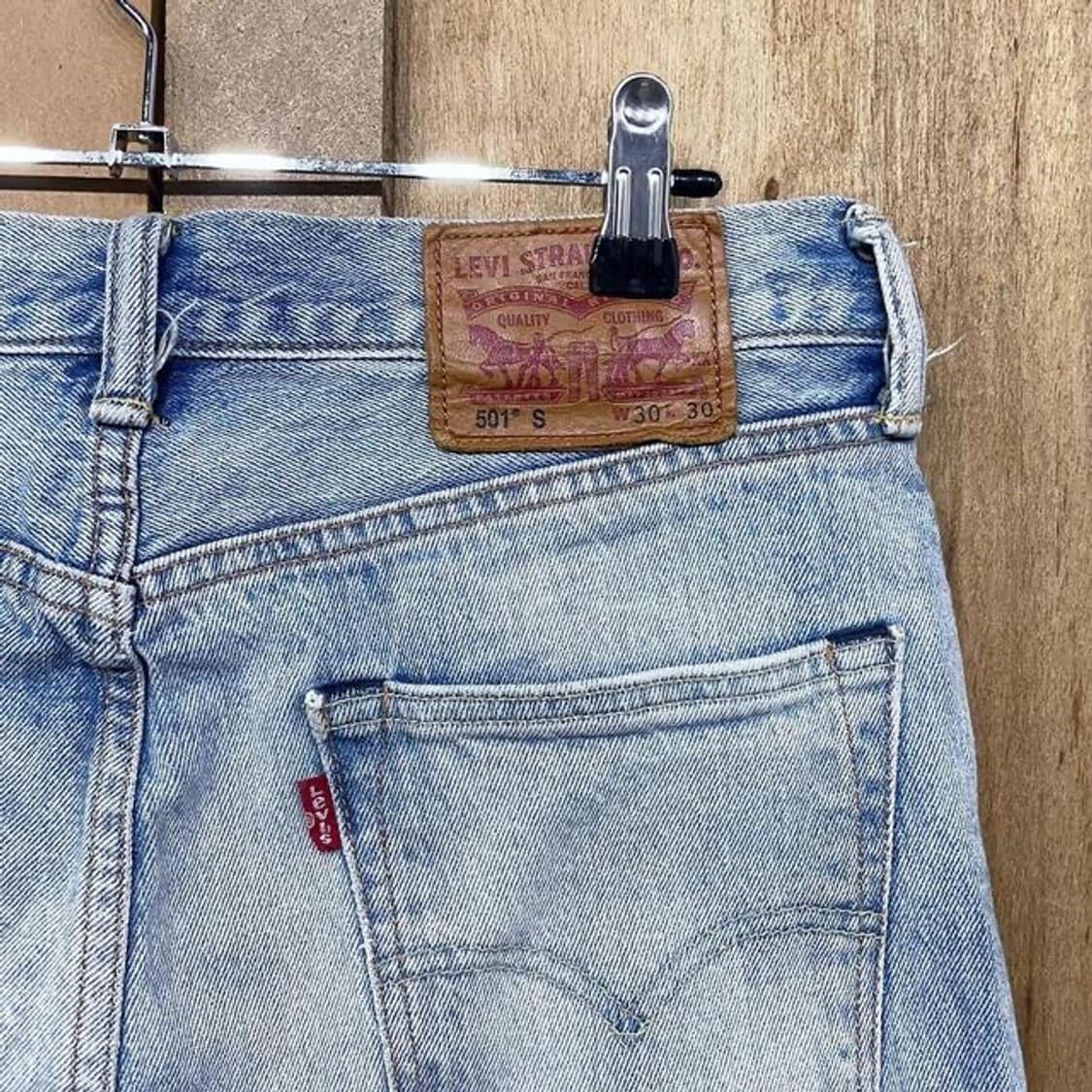 리바이스 501 슬림 연청 버튼플라이 (30) 상품이미지4