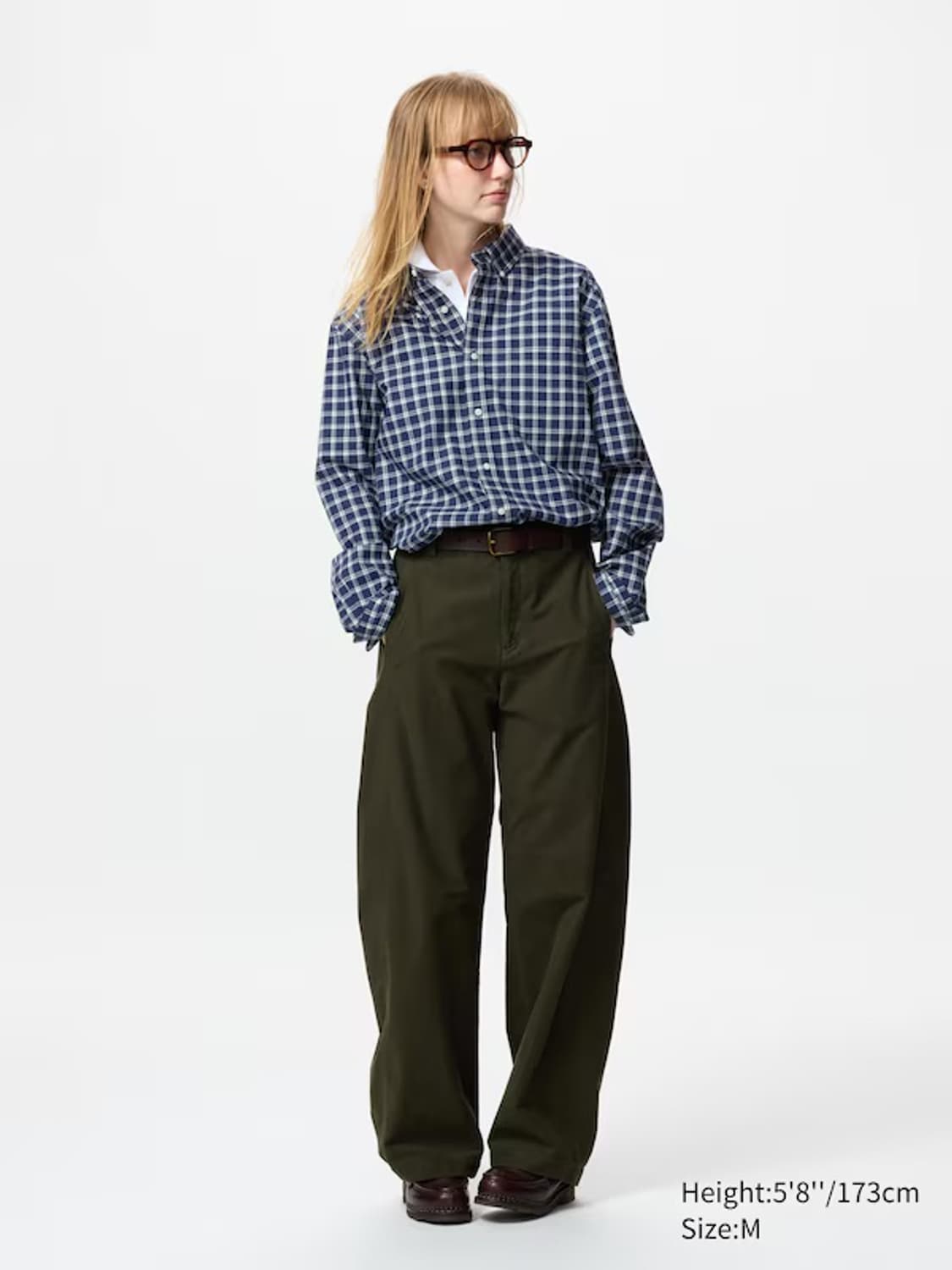 유니클로 브로드클로스(Broadclothes) 체크 셔츠 상품이미지3