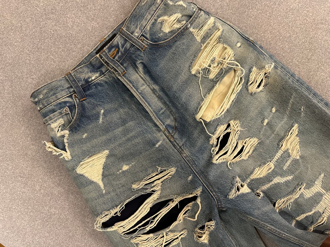 [XS] 발렌시아가 디스트로이드 데님 상품이미지4