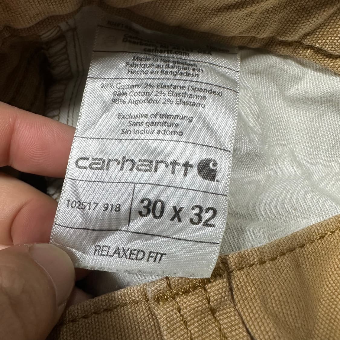 ✨ (바배) 칼하트 워크 팬츠 7부 반바지 (기장 리폼) 상품이미지5