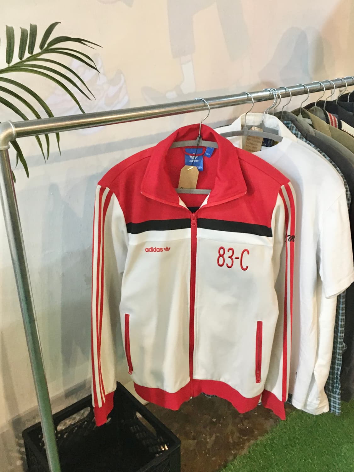 아디다스 베켄바우어 져지 크림 레드  상품이미지5