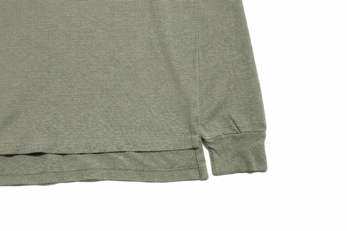 USA 00s 미국 빈티지 클래식 폴로 랄프로렌 올리브 긴팔 카라티 L 상품이미지5