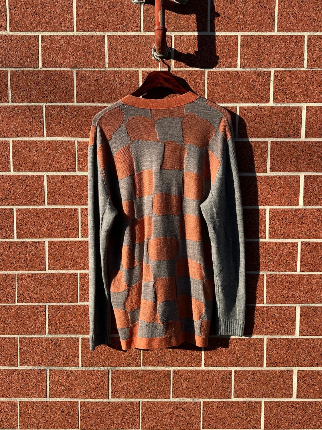 Issey miyake check wool cardigan 상품이미지3