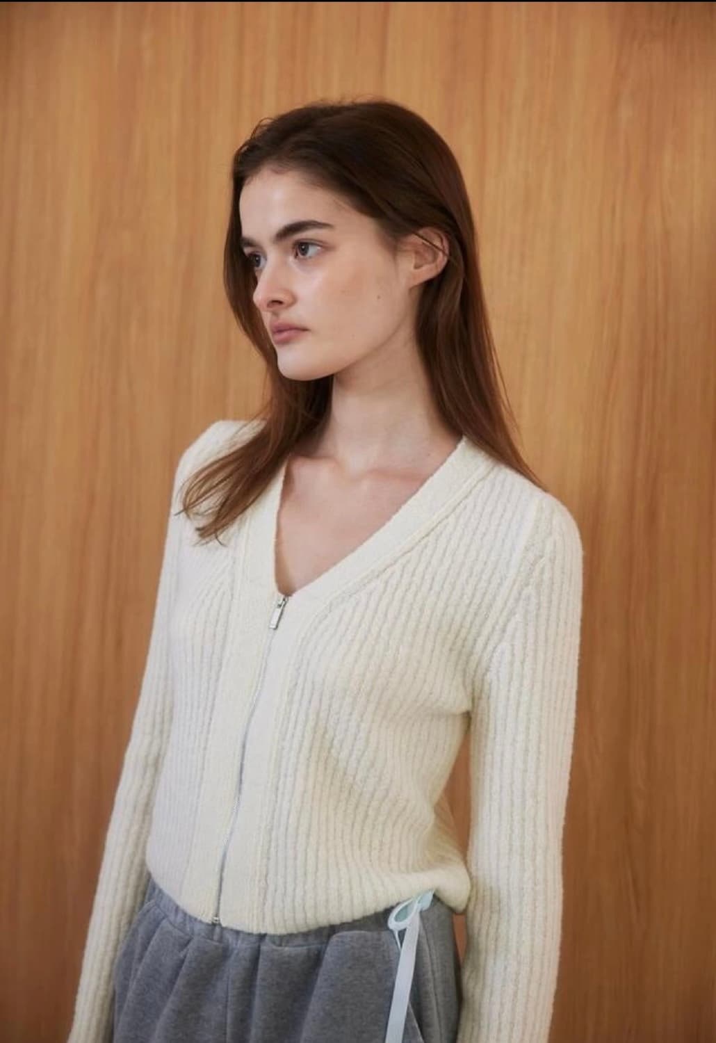 타낫 아이보리 집업 상품이미지4