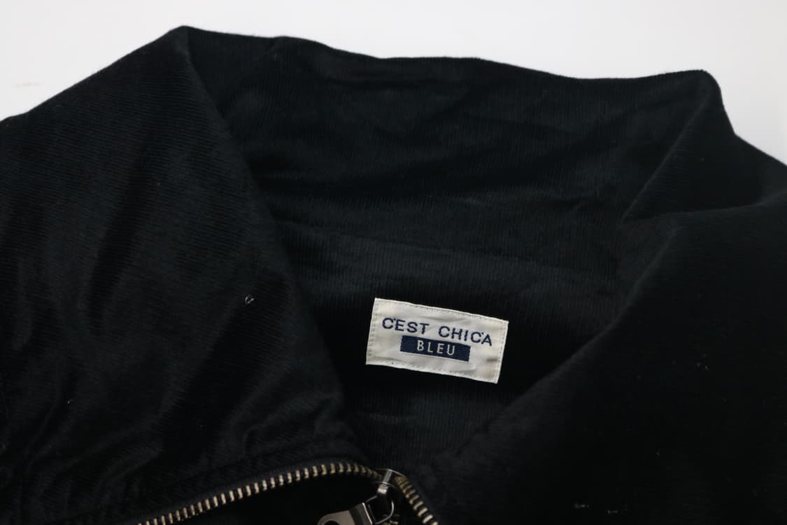 EST CHICA BLEU 쎄 시카 블루 빈티지 코듀로이 집업 베스트 상품이미지5