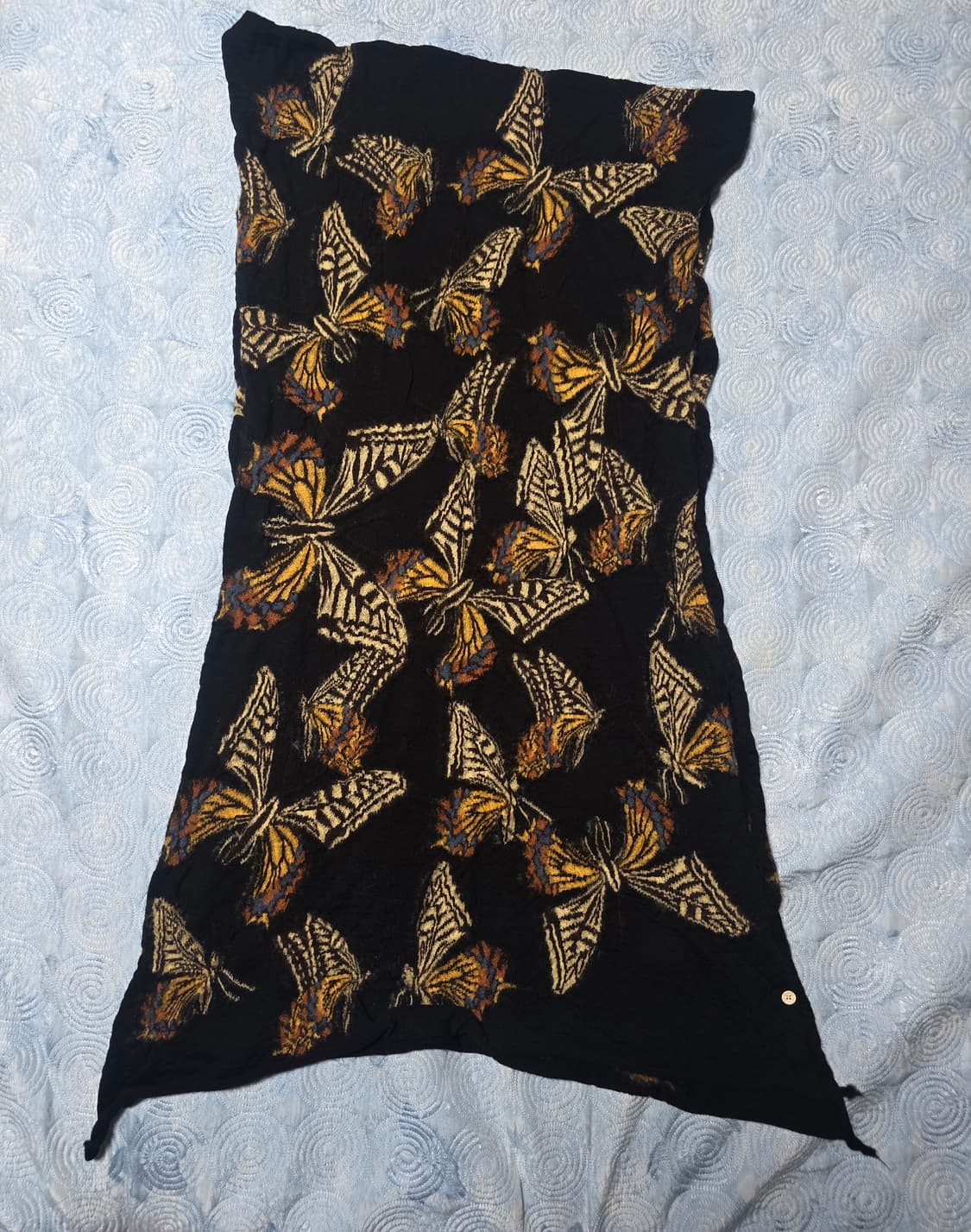 캐피탈 풀 렝스 울 버터플라이 머플러 블랙 상품이미지2