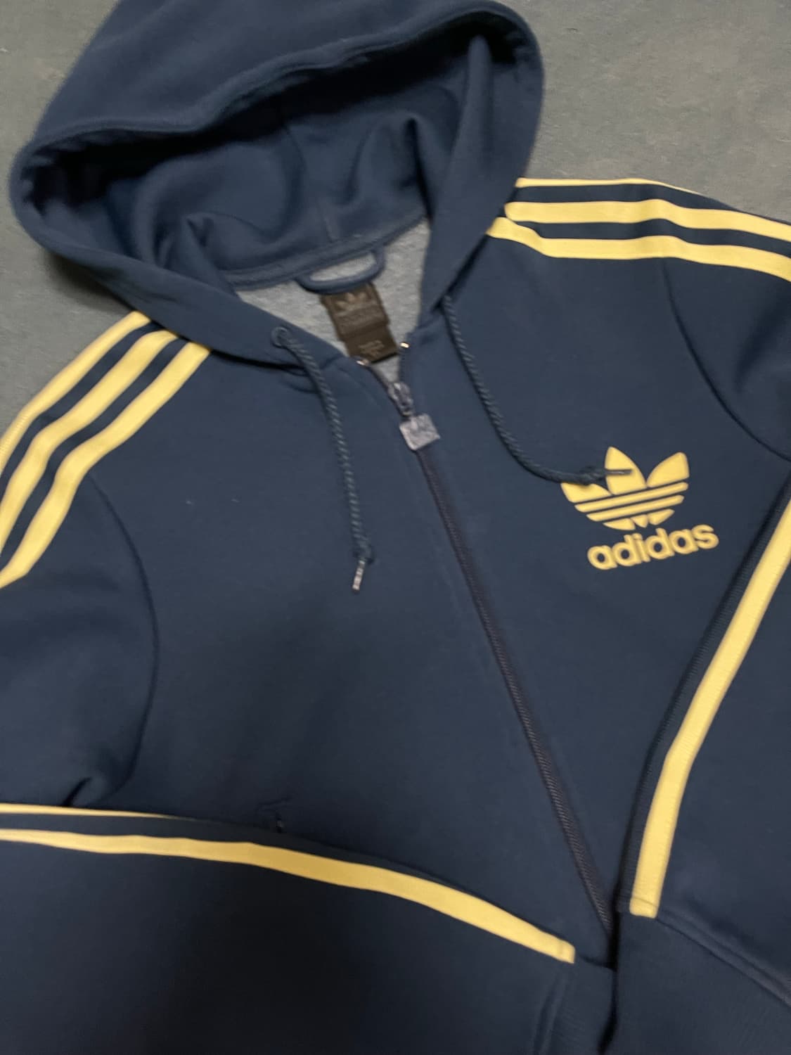 아디다스 파이어버드 후드플락 네이비 후드집업 상품이미지4