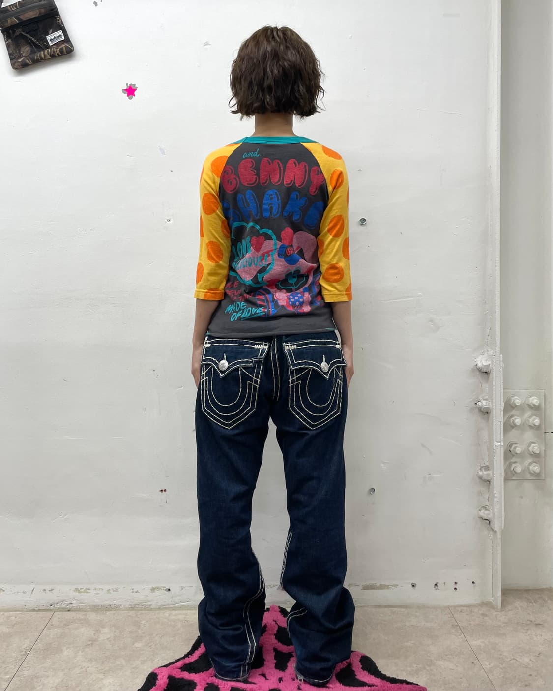 Rabbit orange dot half sleeve 상품이미지8