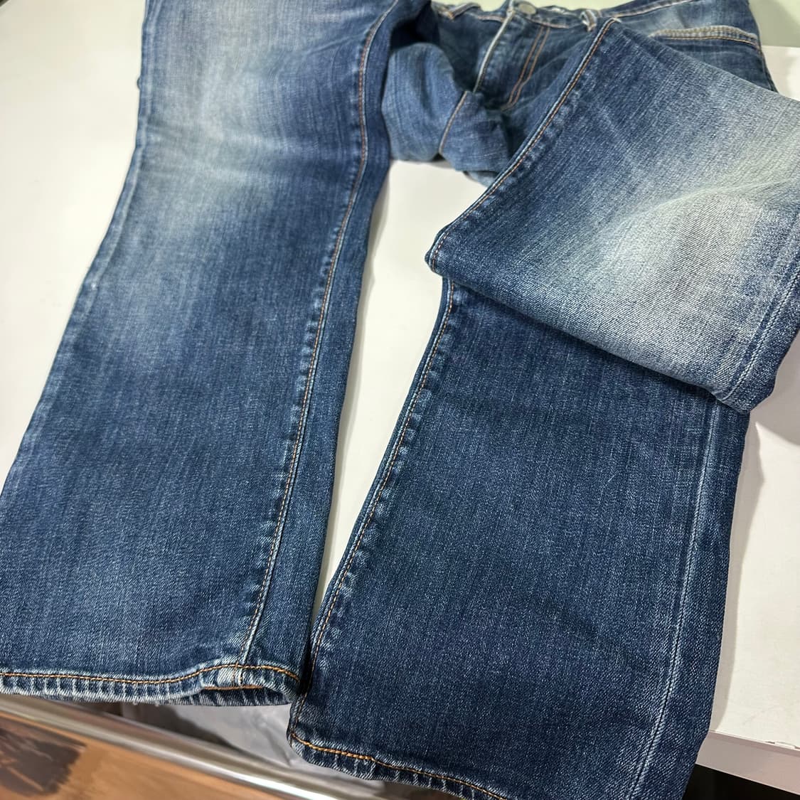 M-L 리바이스511 슬림핏 빈티지워시드 중청 데님팬츠 상품이미지4