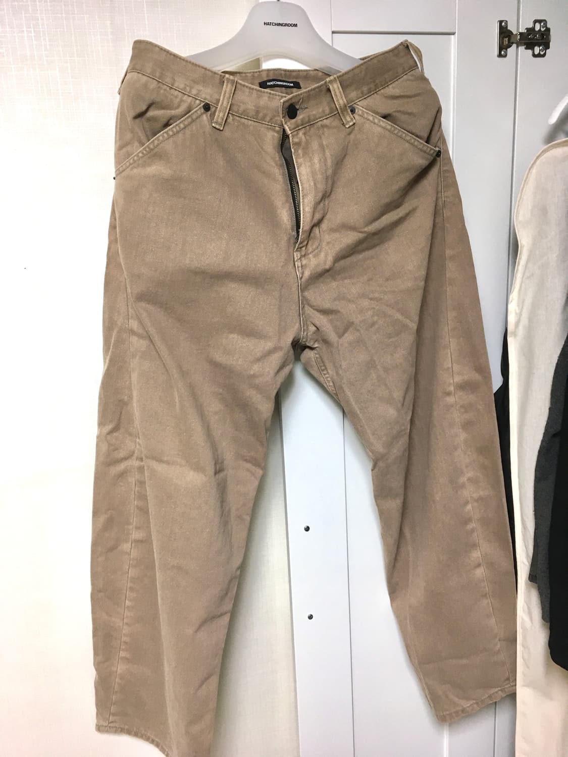 Hatchingroom / Curve Jeans Washed Beige 상품이미지2