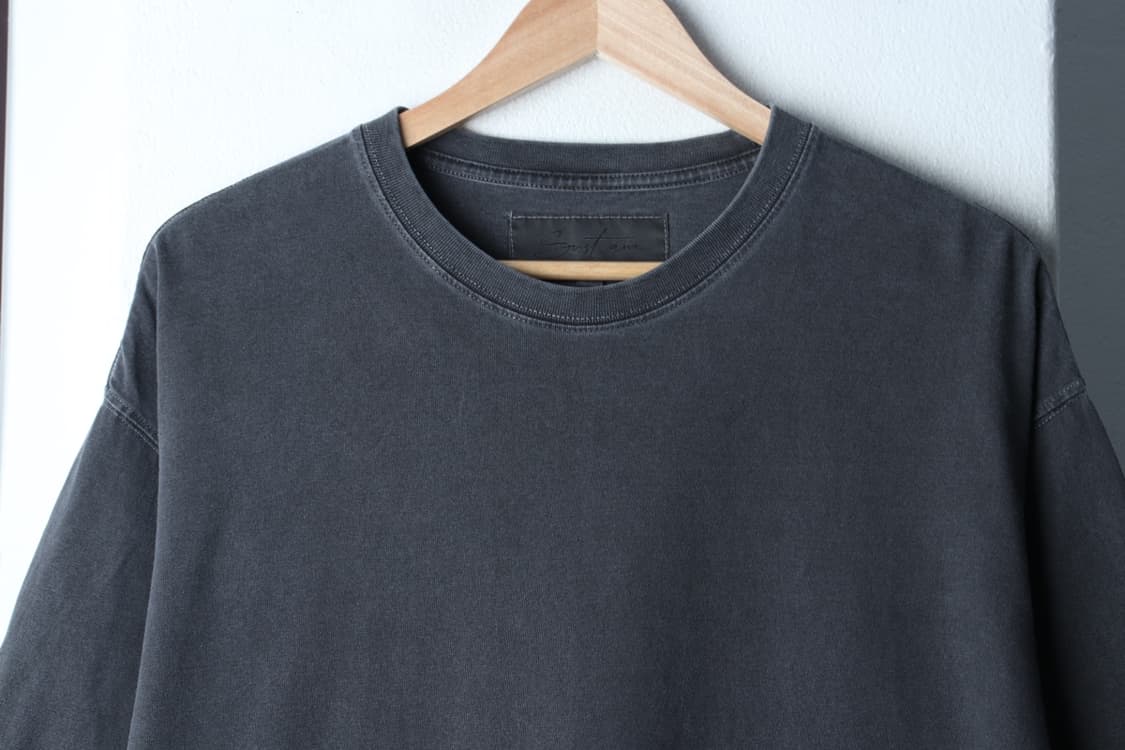 (XL-2XL) 서스테인 반팔 티셔츠 자카드 피그먼트 차콜-H32471 상품이미지3