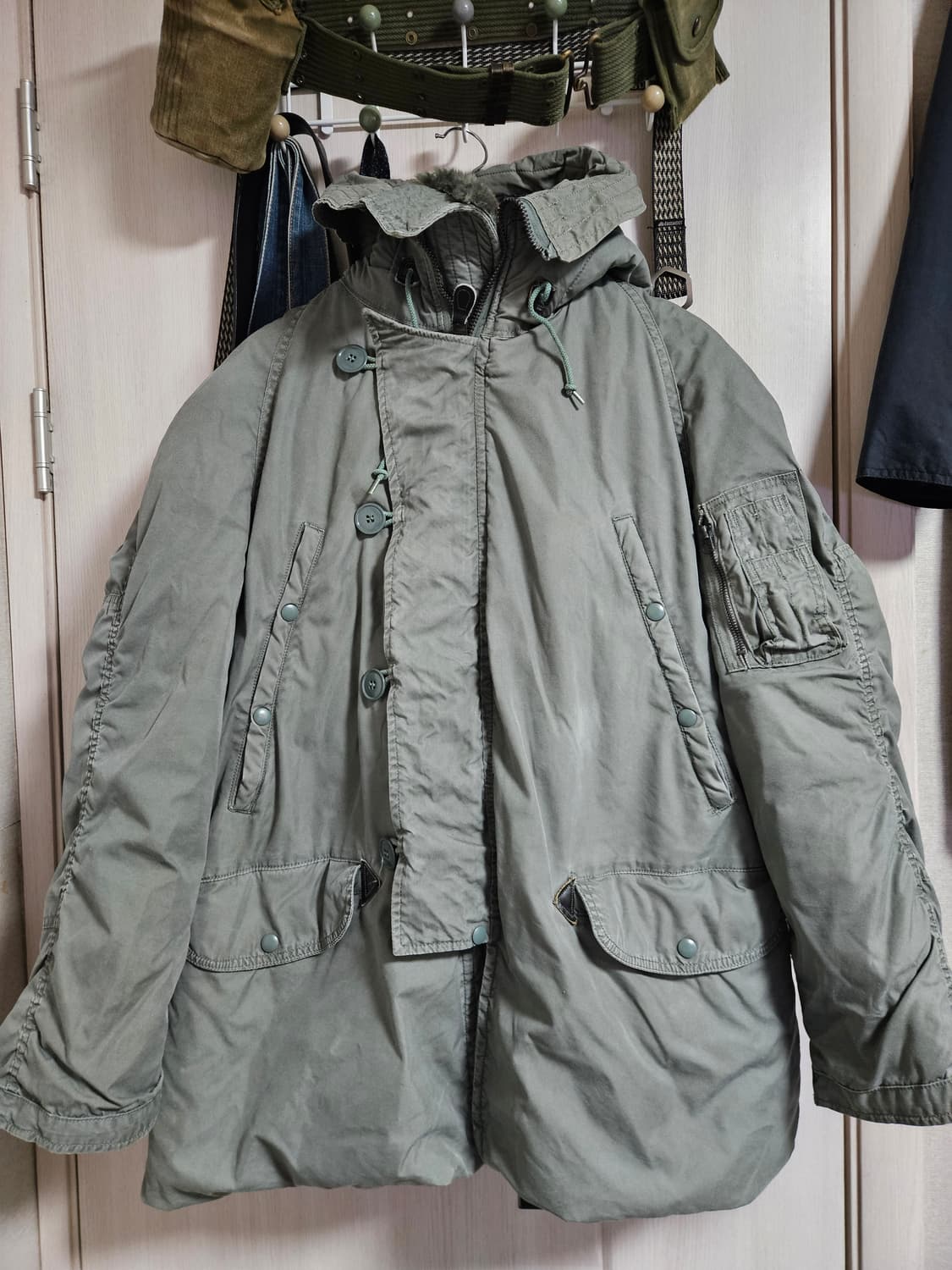 80s 미군 n3b 오리지널 콜드파카 M 상품이미지1