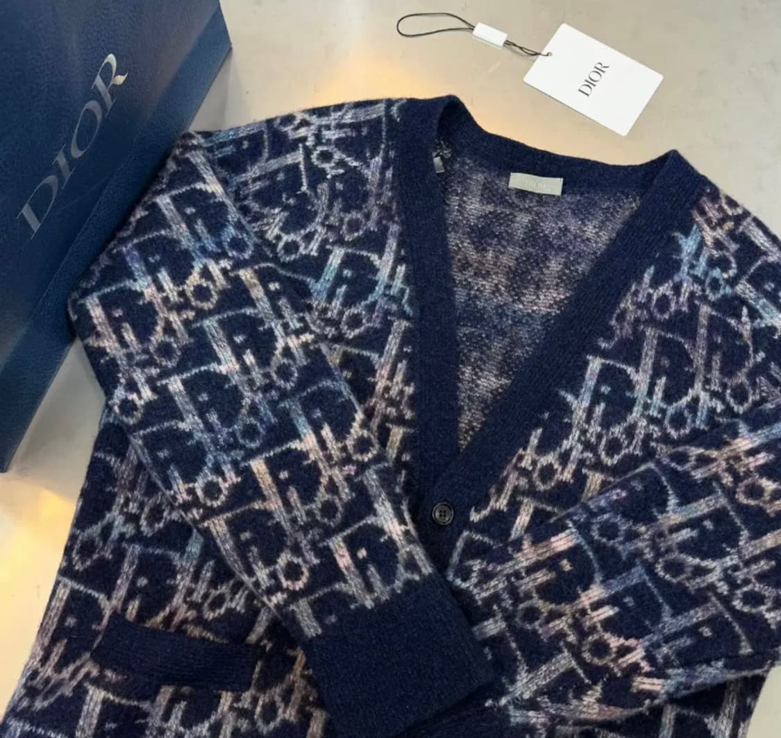 [정품] 디올 오블리크 자카드 울 가디건 (XL) 상품이미지3