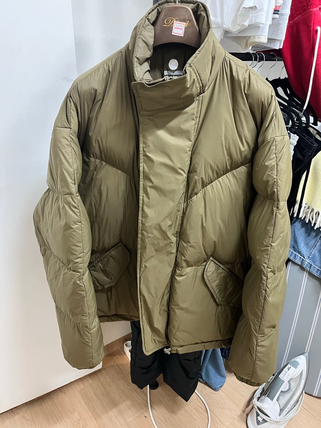 이자벨 마랑 올리브카키 패디드 점퍼 상품이미지1