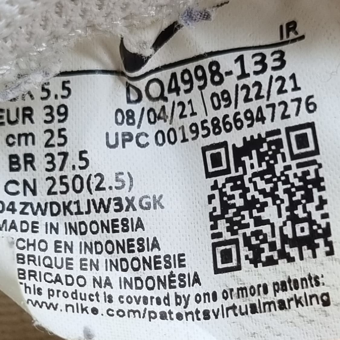 나이키 와플트레이너2 세일라이트 운동화250  상품이미지6