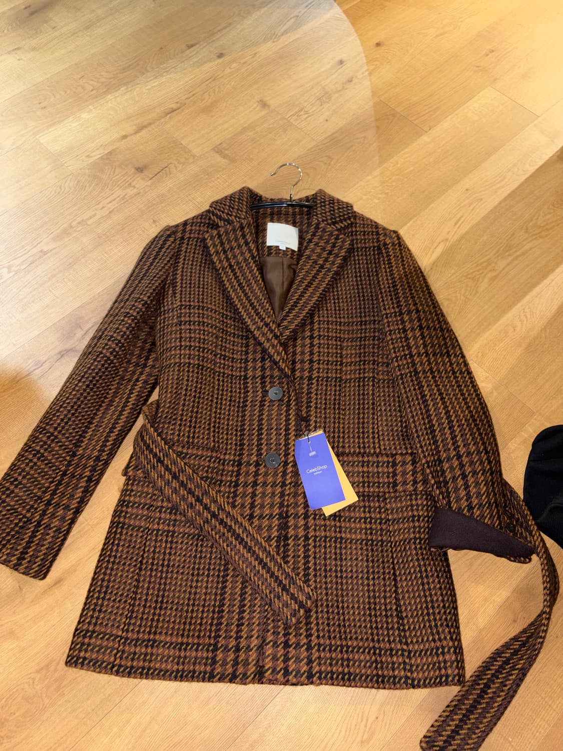 체크 코트  상품이미지4