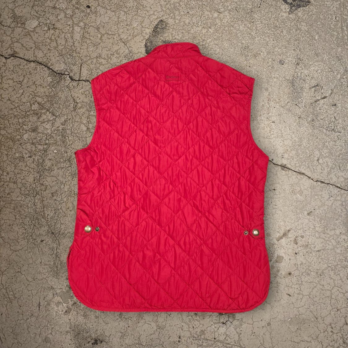 Barbour 레드 로워데일 퀼팅 베스트 상품이미지10