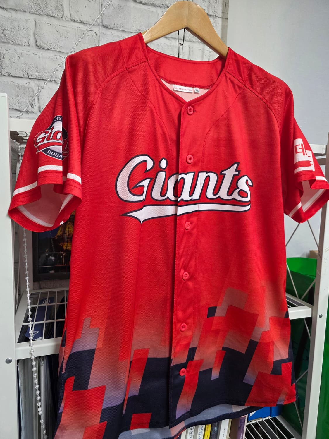 롯데 자이언츠 유니폼 105 XL 노마킹 동백유니폼 MN29 상품이미지3