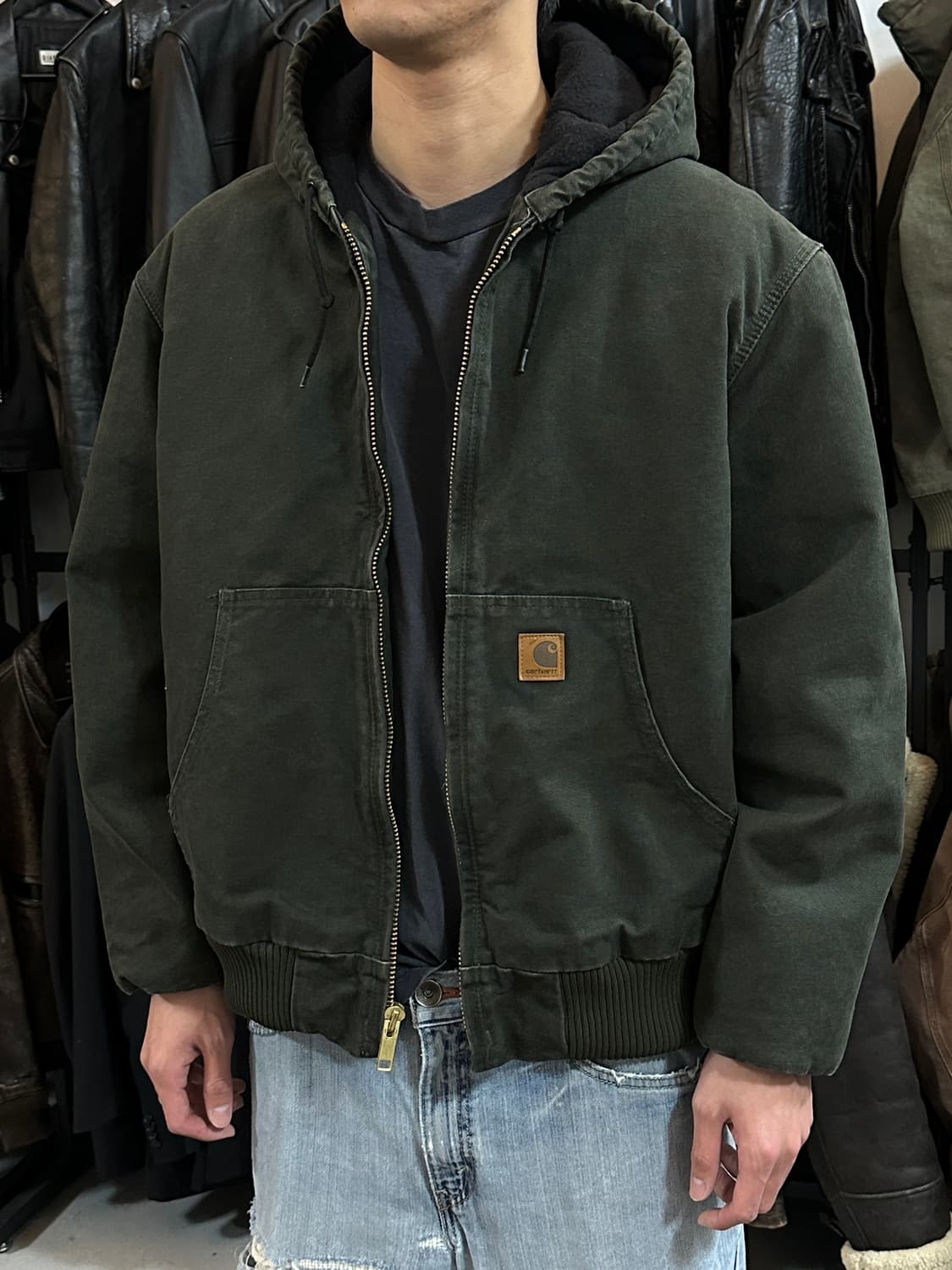 OG 칼하트 J130 액티브 자켓 칼하트 MOS 모스그린 상품이미지10