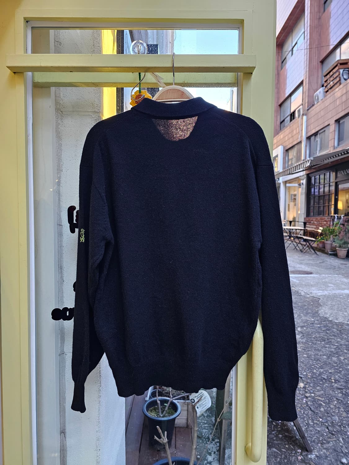 Seve Ballesteros 블랙 골프 자수 니트 상품이미지7