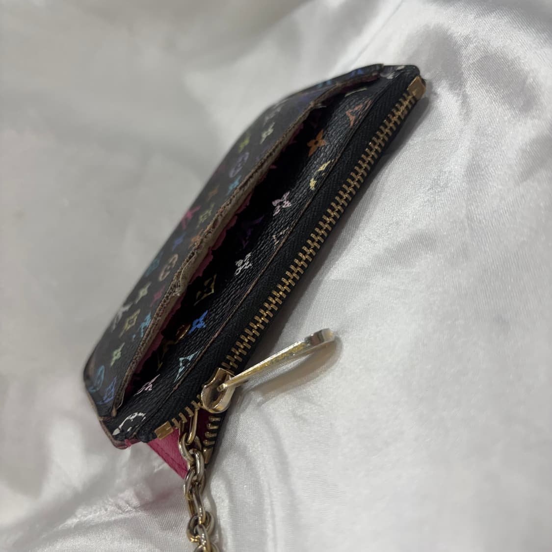 빈티지 루이비통 무라카미 멀티컬러 키체인 카드 지갑 상품이미지4