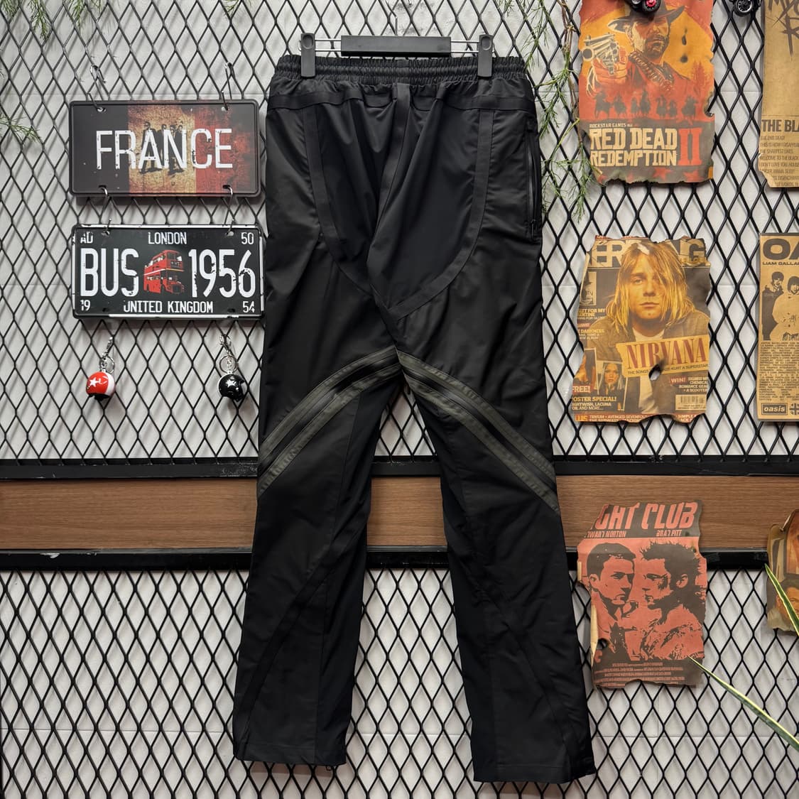 2022F/W 언더마이카 나일론팬츠 사이드 지퍼 디테일 블랙 상품이미지2