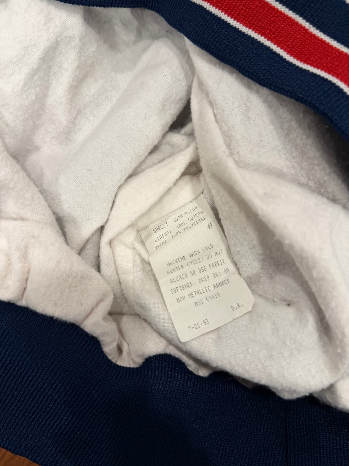 90s Holloway 나일론 쿼터 집업 아노락 후드 웜업 (USA) 상품이미지10