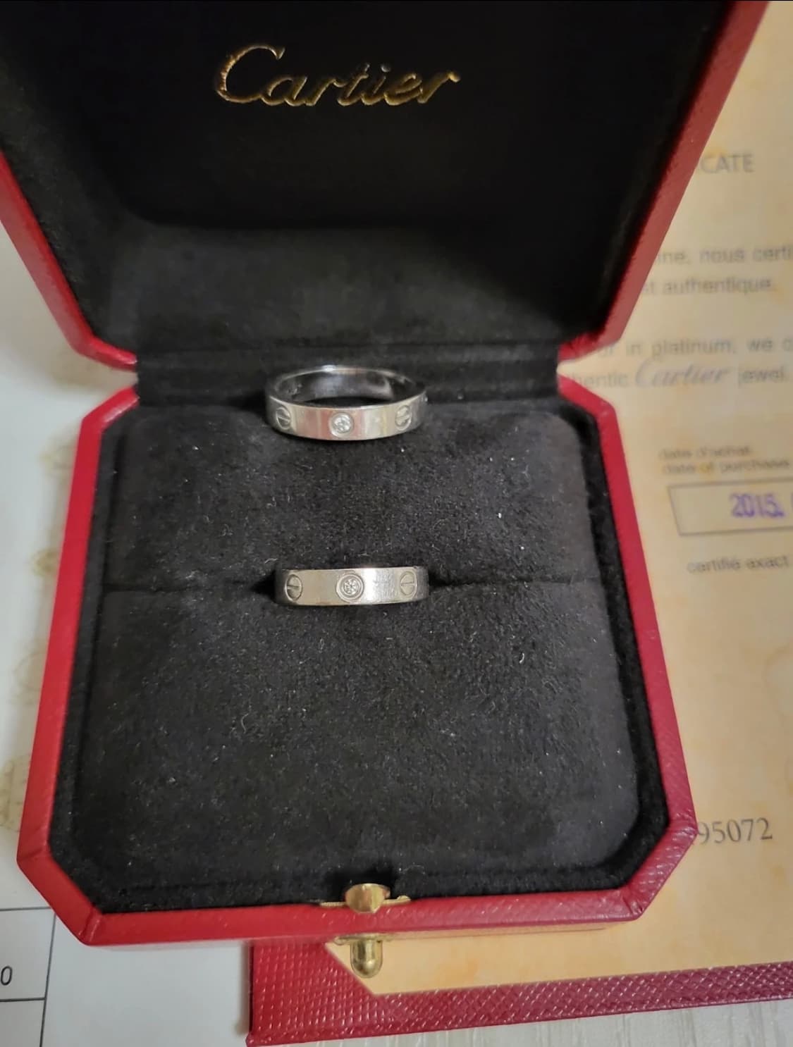 작성중 까르띠에 18k 다이아 반지  상품이미지1
