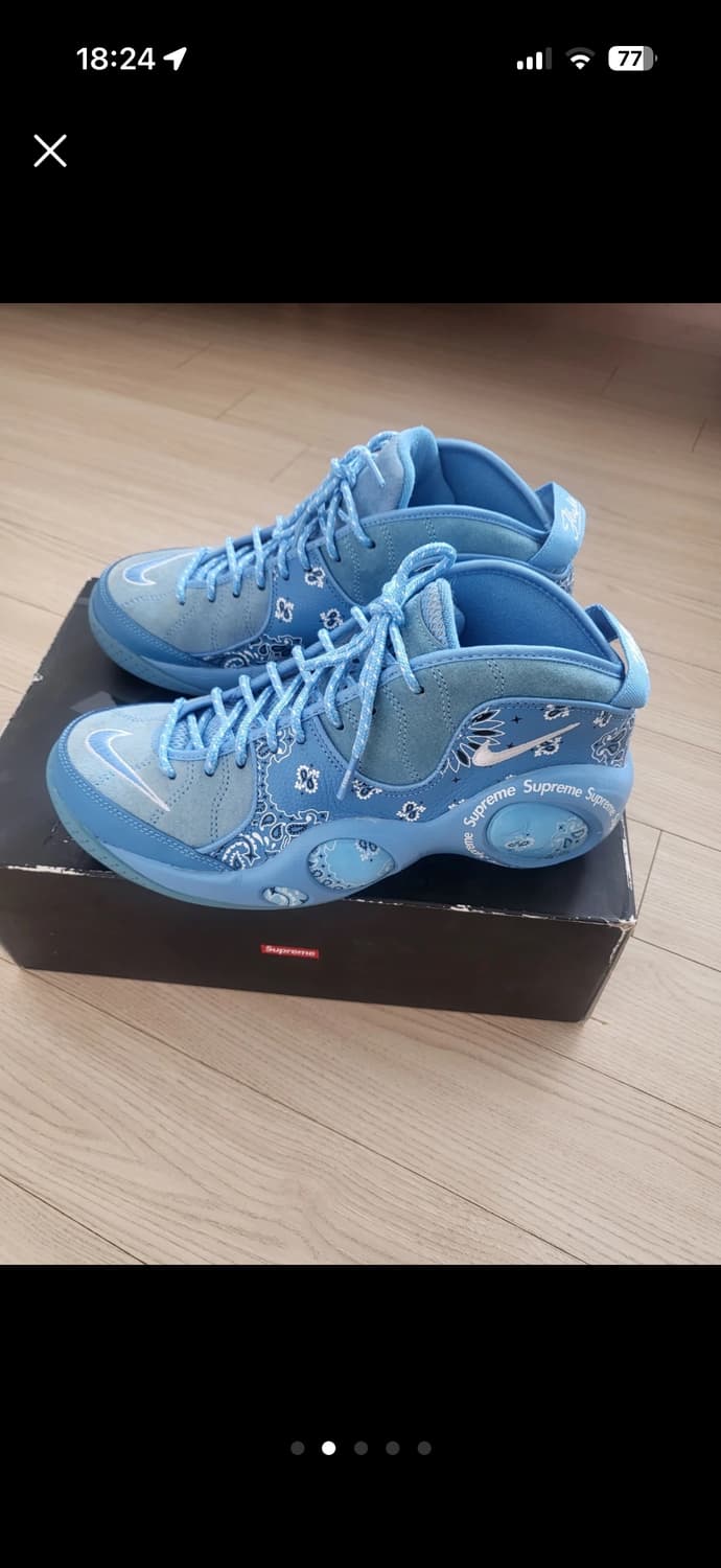 슈프림 나이키 줌 플라이트 95 스카이블루 265 급처 상품이미지2