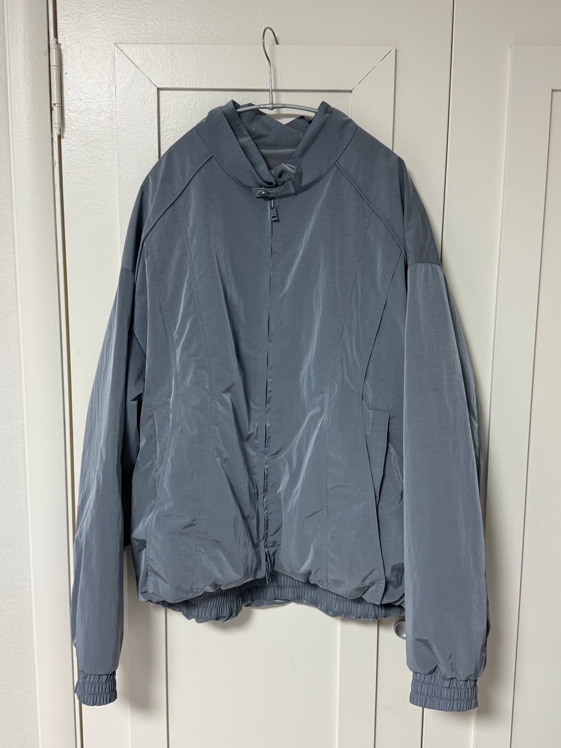 (100 size) 시스템옴므 모크넥 크링클 바람막이 블루컬러 상품이미지2