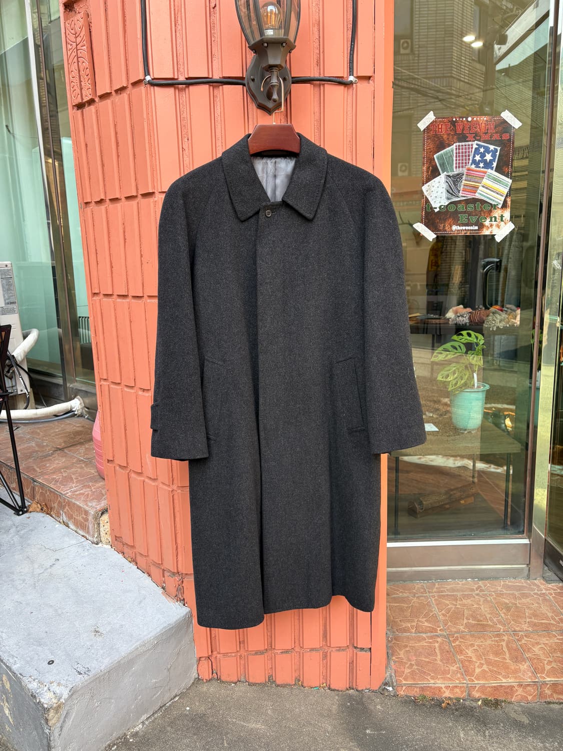 Japanese Vintage 울 100% 맥코트 상품이미지1