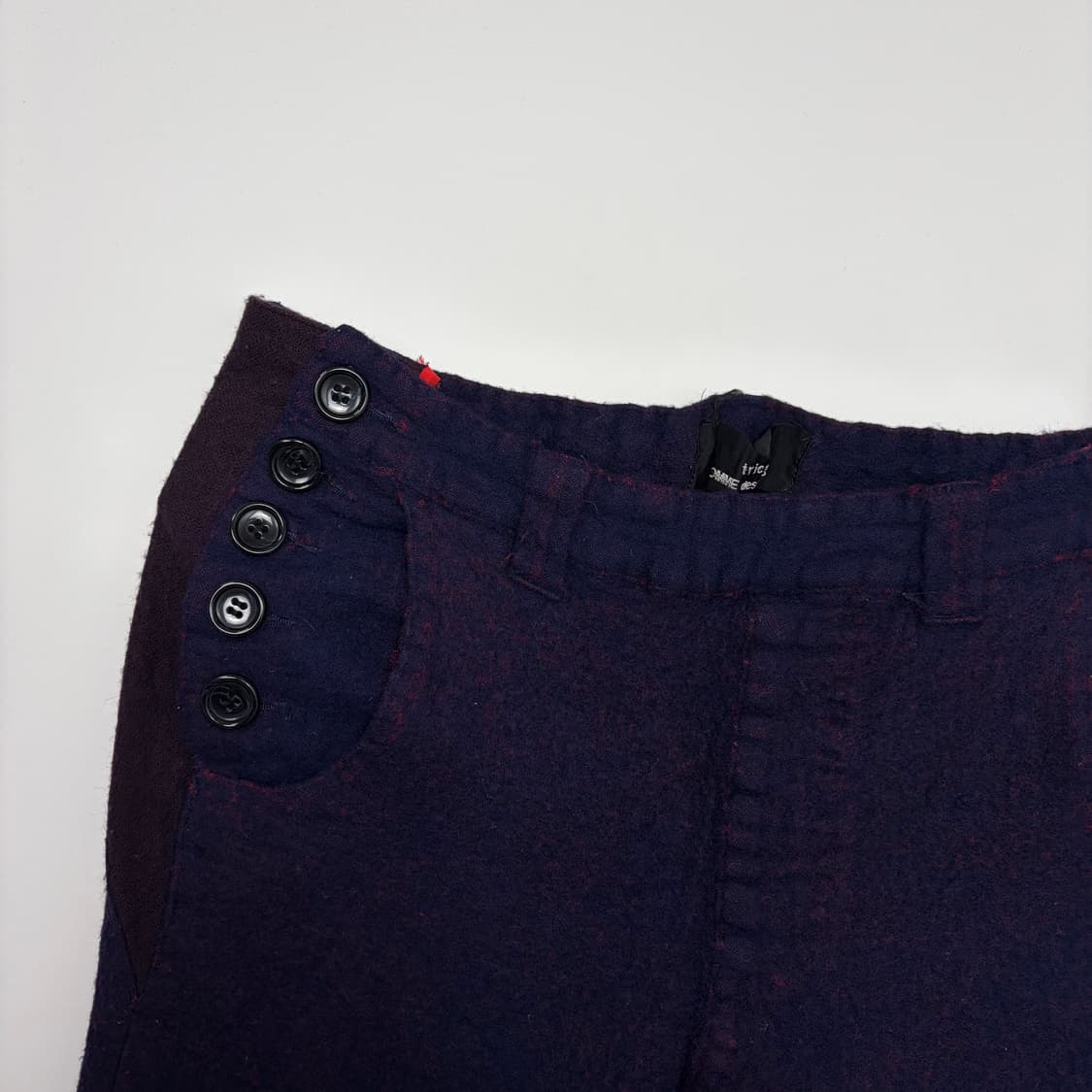 꼼데가르송 축융 울 패턴 바지 팬츠 상품이미지2