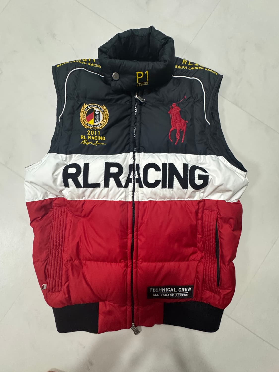 폴로 랄프로렌 RACING 2WAY 빅포니 패딩조끼 상품이미지1