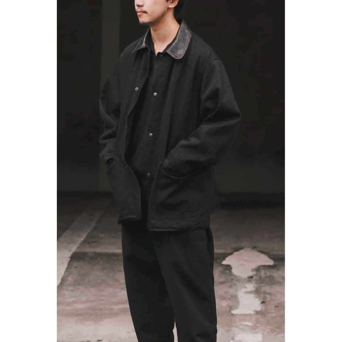 25aw DENIM LEATHER WORK JACKET 상품이미지1