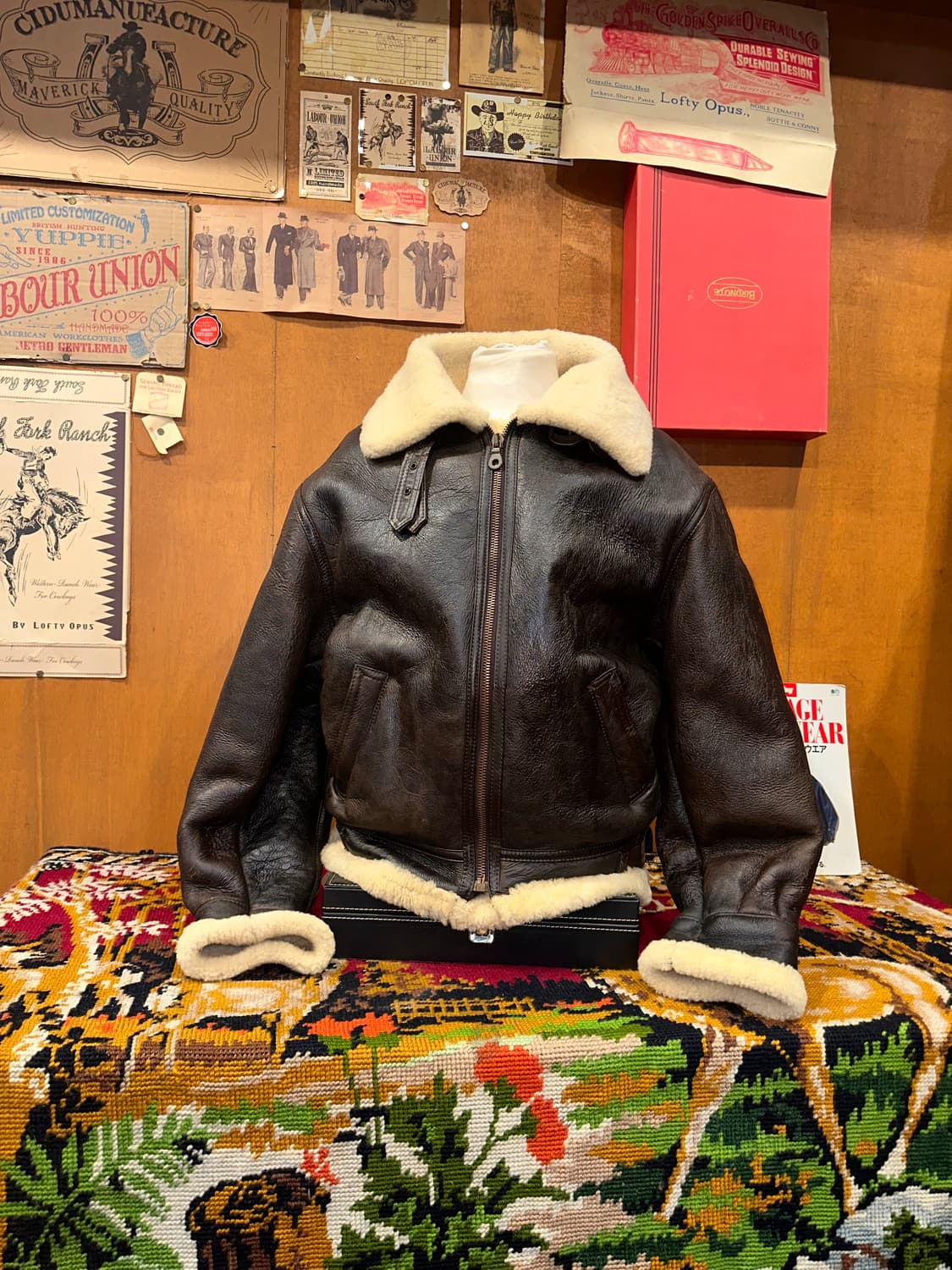 ( L-XL ) B3무스탕 이테리무스탕 양가죽무스탕 워크웨어 아메카지 상품이미지1