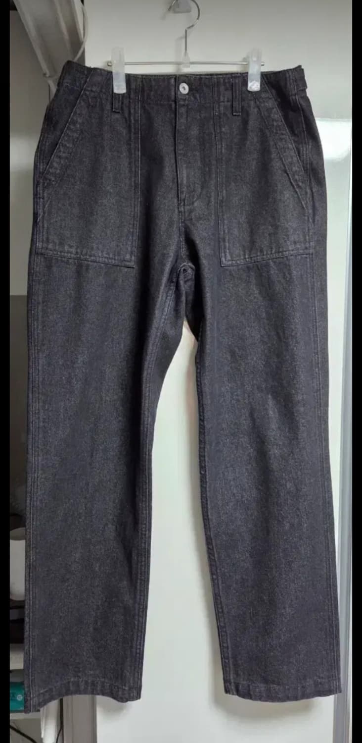 유니폼브릿지 퍼티그 데님 팬츠 블랙 M 사이즈 상품이미지3