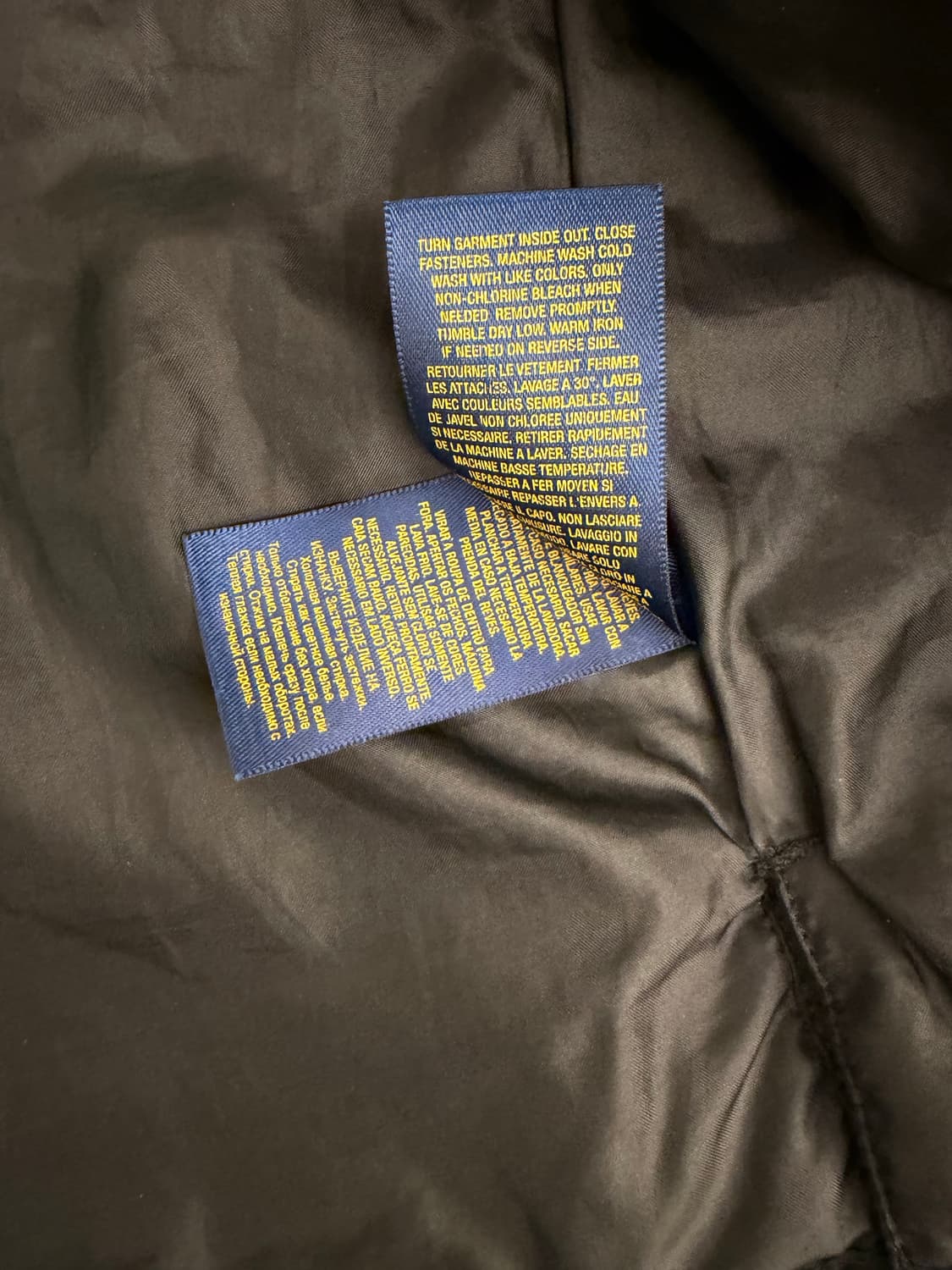 [XL 18-20] 폴로 랄프로렌 블랙 퀼팅 자켓 상품이미지7