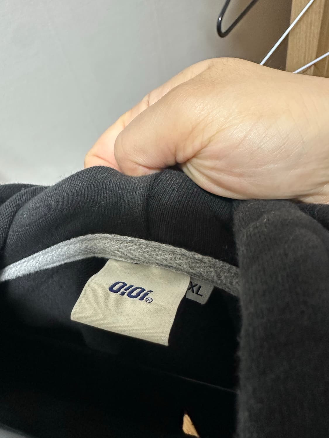 OIOI 오아이오아이 후드티 블랙 XL 상품이미지2