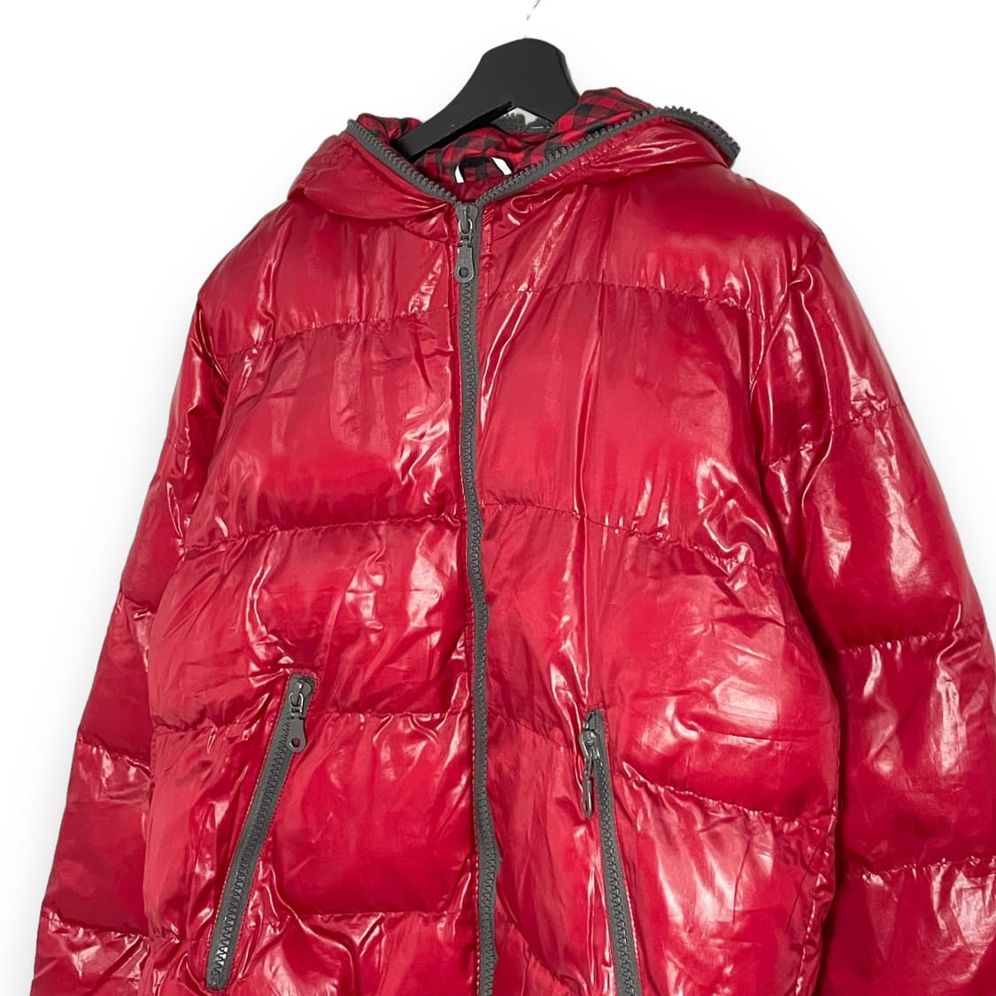 펑크 글로시 유광 패딩 상품이미지3