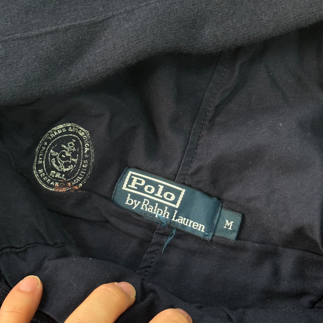 폴로랄프로렌 빈티지 마린 풀오버 울 후드 M 상품이미지5
