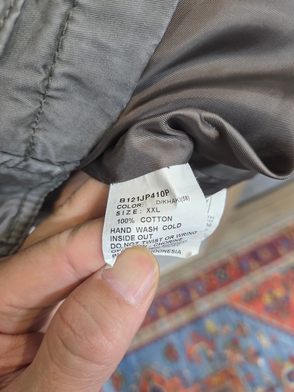 버커루 로고 프린팅 야상자켓 xl xxl 상품이미지4