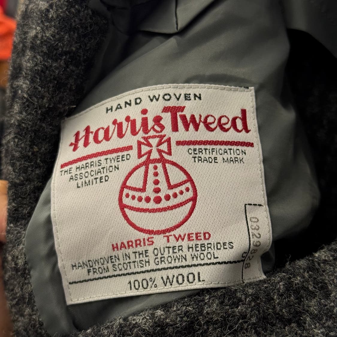 해리스 트위드 하운드 투스 체크 패턴 퓨어 울 스포츠 코트 블레이져 상품이미지6