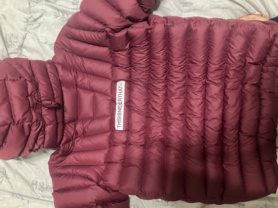 디스이즈네버댓 퍼텍스 아노락 경량패딩 버건디 상품이미지4