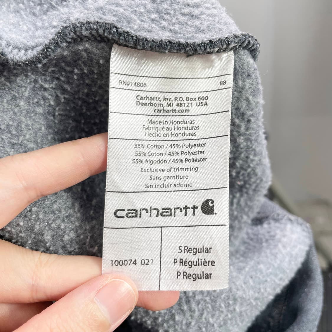 A1 칼하트(Carhartt) 기모 후드티 S사이즈 상품이미지5
