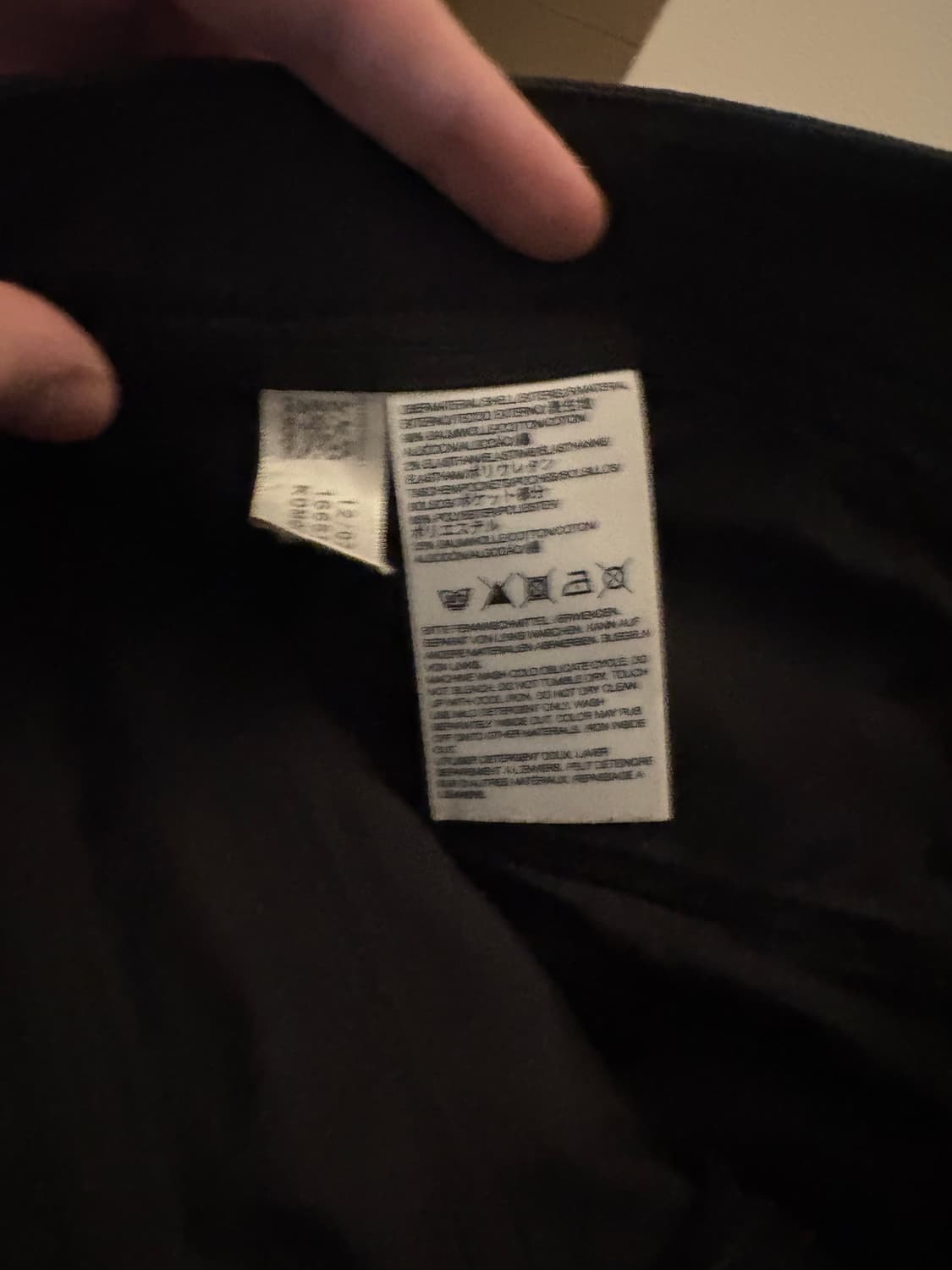 Y-3 Black Coated Trousers with Back Logo 상품이미지3