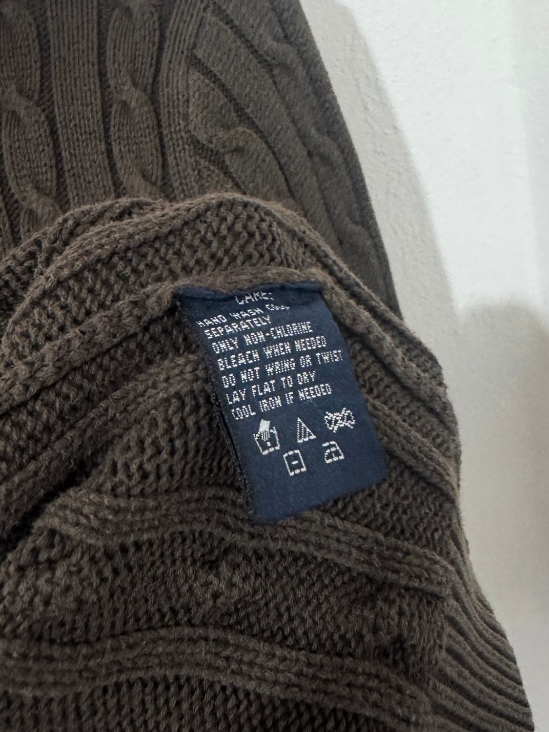 폴로 브라운 니트 세라 집업 상품이미지6