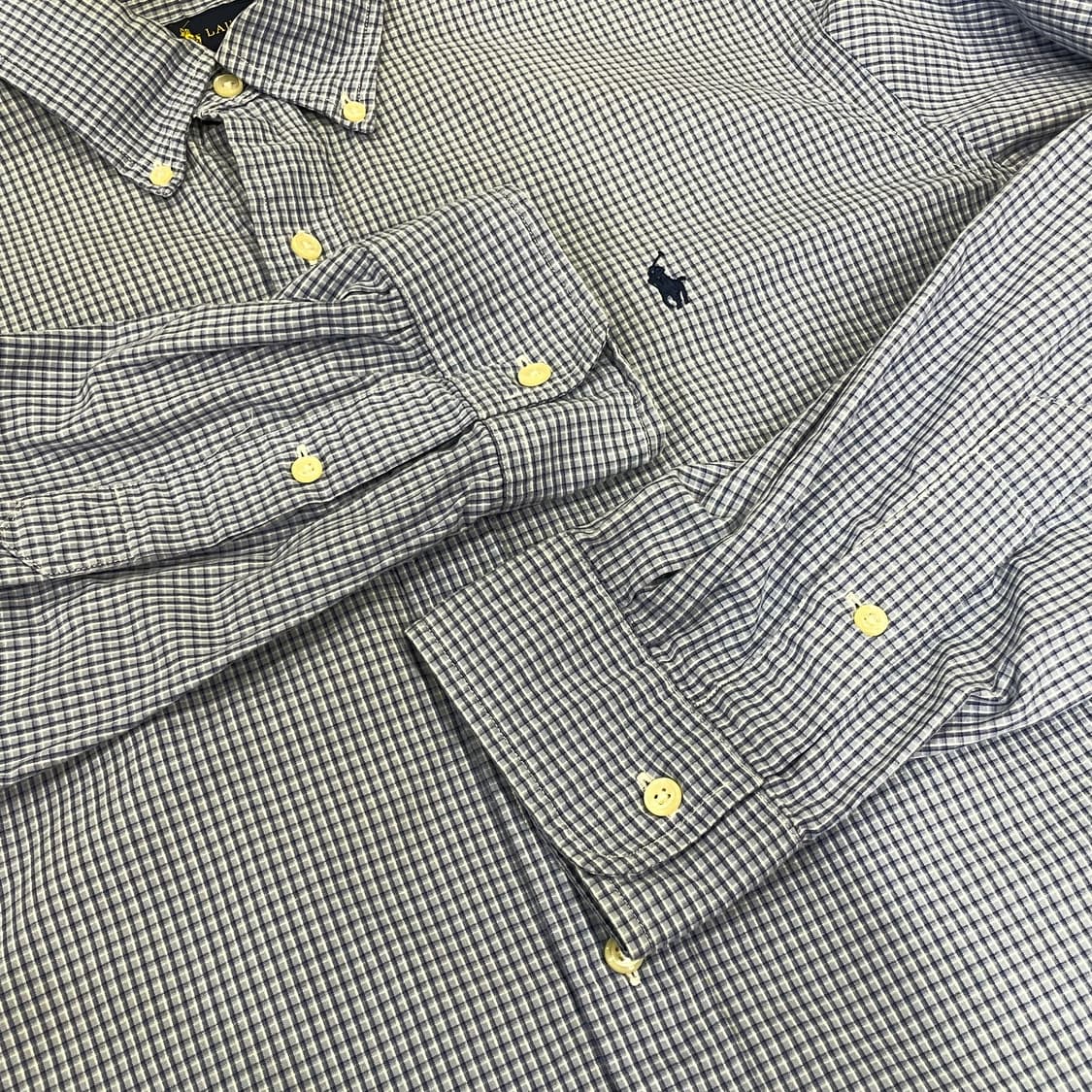 (XL) POLO 폴로 랄프로렌 체크 셔츠 커스텀핏 상품이미지7