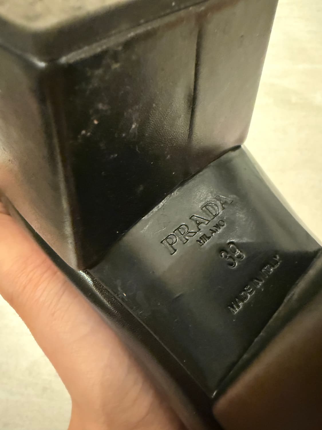 프라다 블랙 롱부츠 플랫폼 39사이즈 상품이미지5